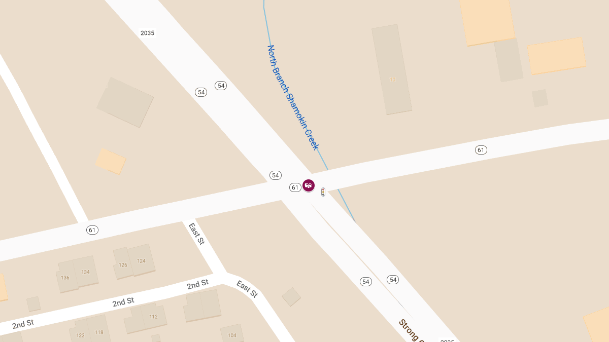 Crash with Injuries at Rte 54 & Rte 61