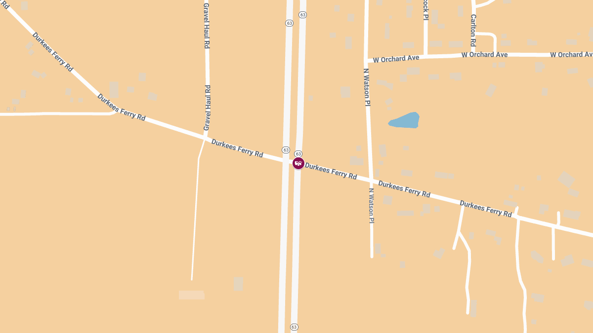 Crash with Injuries at Rte 63 & Durkees Ferry Rd