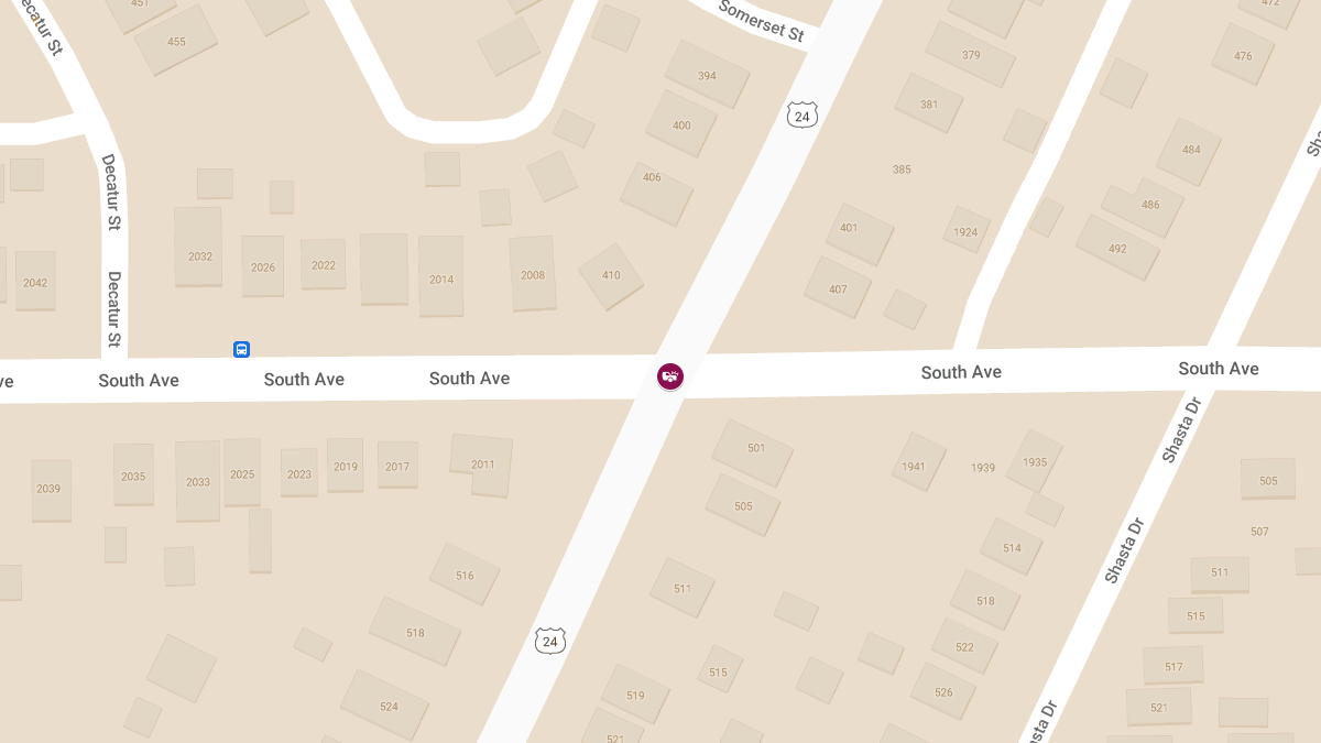 Crash with Injuries at S Detroit Ave & South Ave