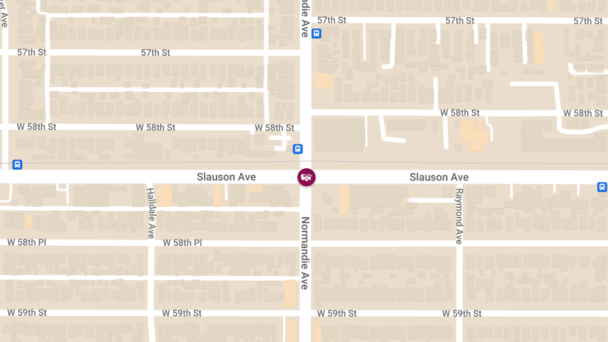 Crash with Injuries at S Normandie Ave & W Slauson Ave