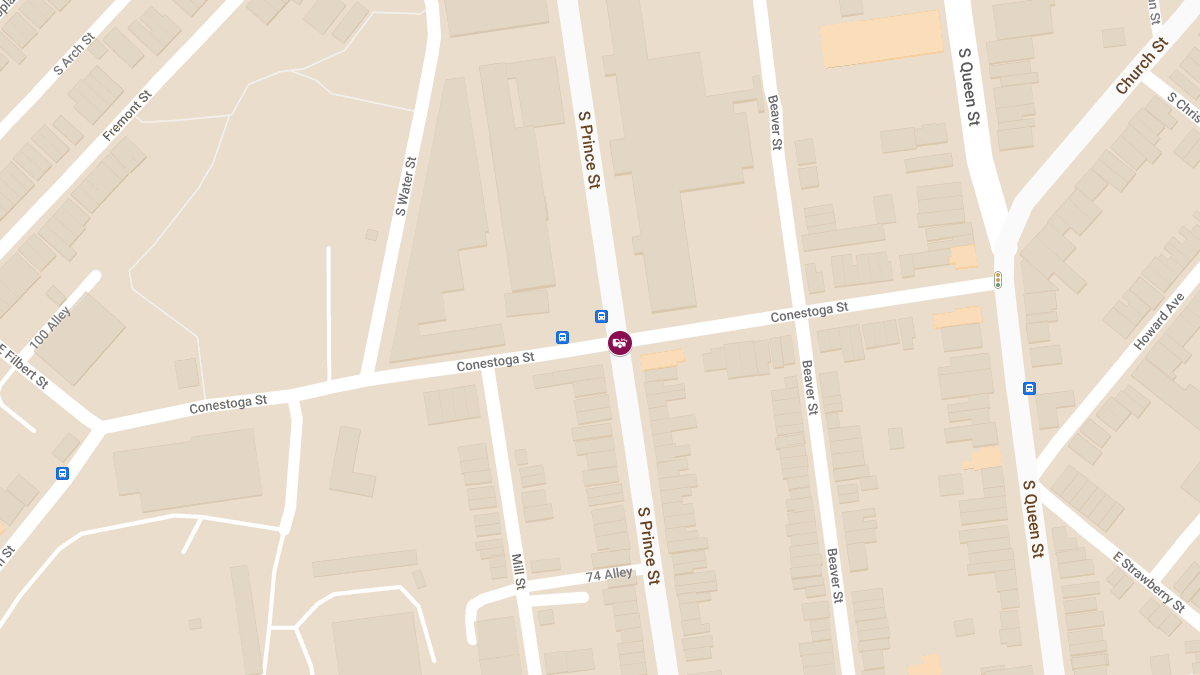 Crash with Injuries at S Prince St & Conestoga St