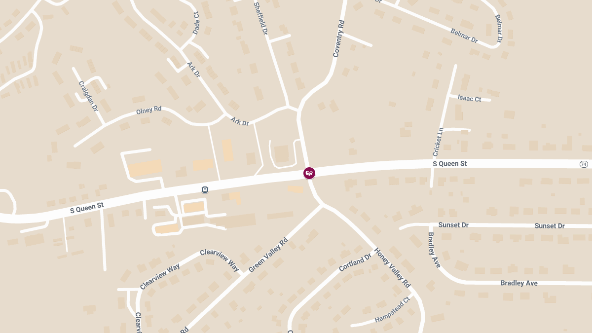 Crash with Injuries at S Queen St & Honey Valley Rd