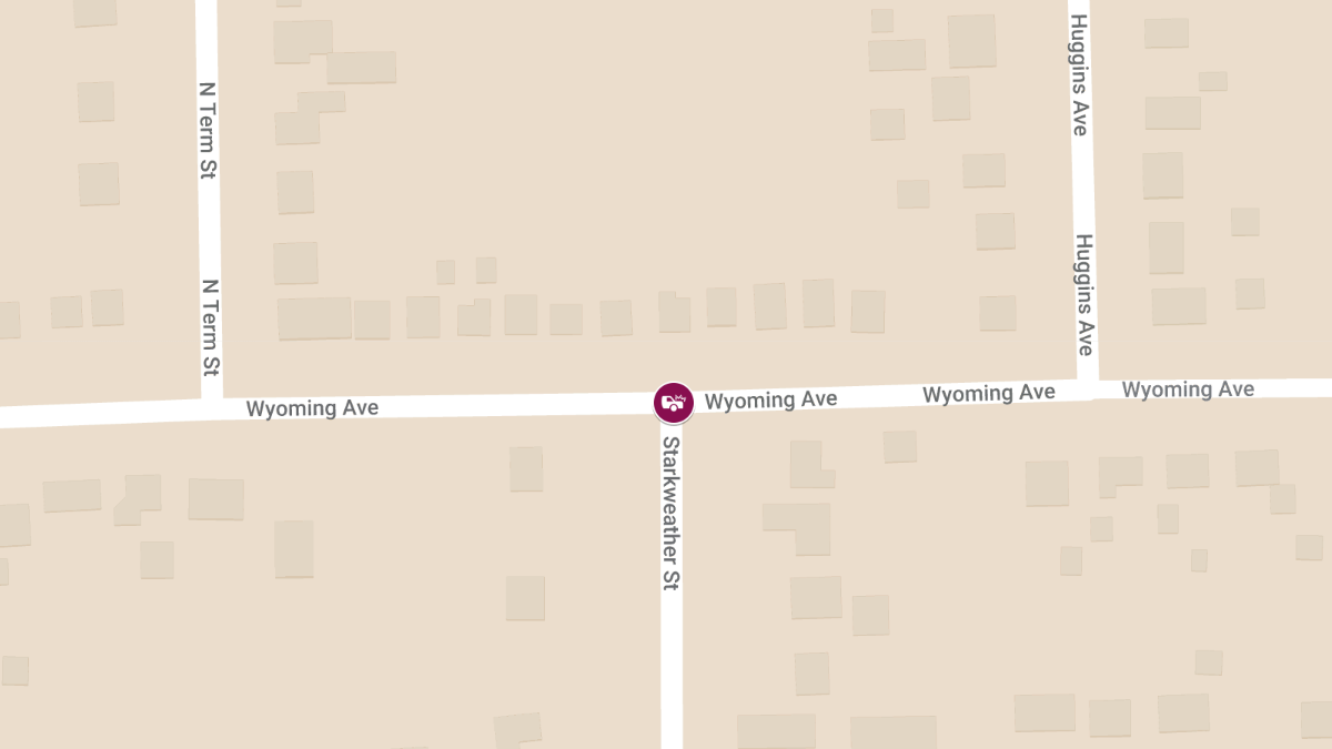 Crash with Injuries at Starkweather St & Wyoming Ave