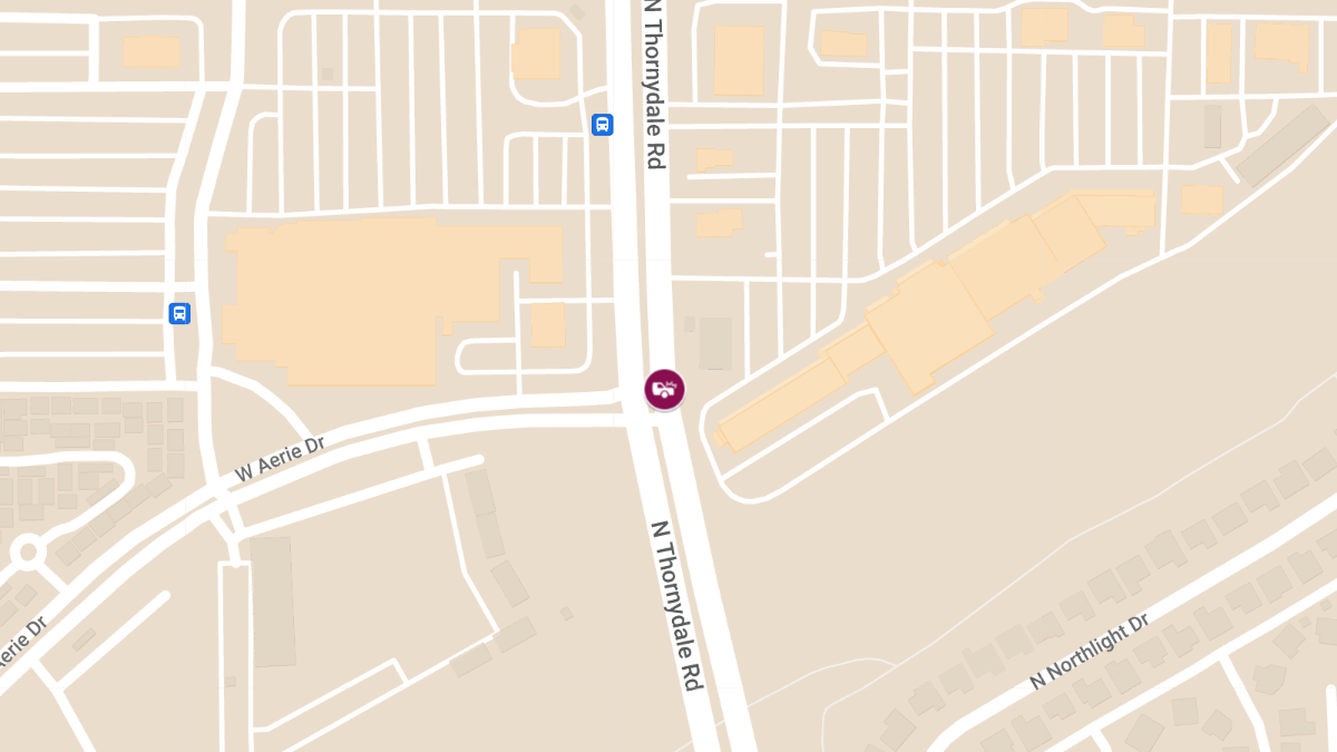 Crash with Injuries at Thornydale Rd & Aerie Dr