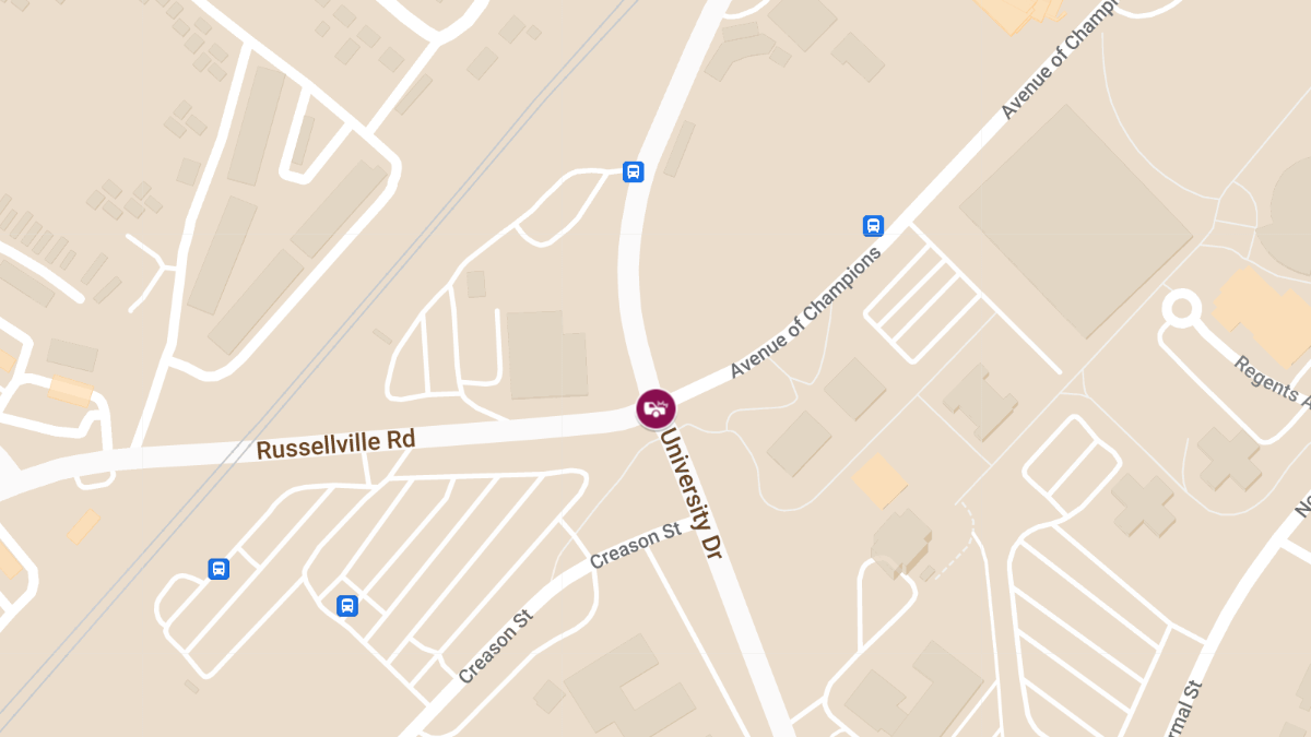 Crash with Injuries at University Blvd & Russellville Rd