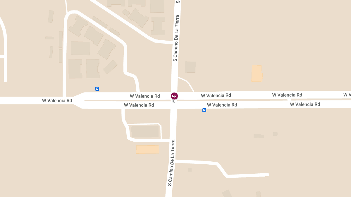 Crash with Injuries at Valencia Rd & Camino De La Tierra