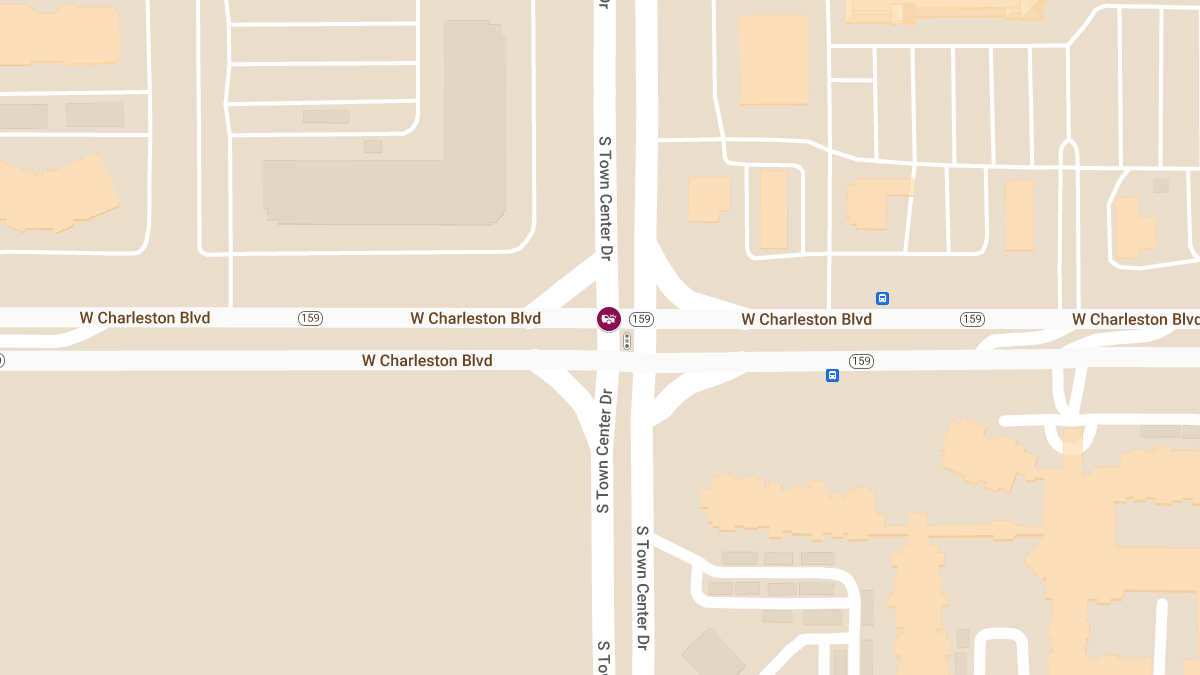 Crash with Injuries at W Charleston Blvd & S Town Center Dr