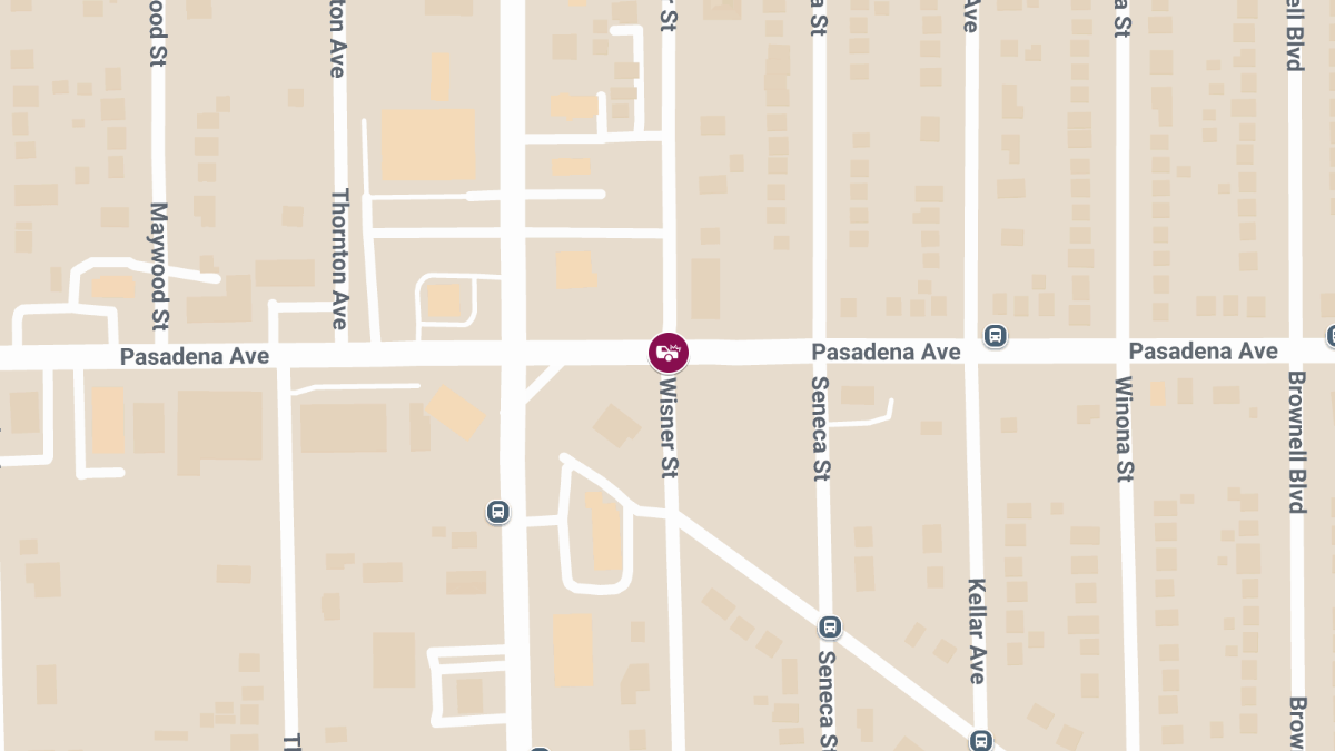 Crash with Injuries at Wisner St & W Pasadena Ave