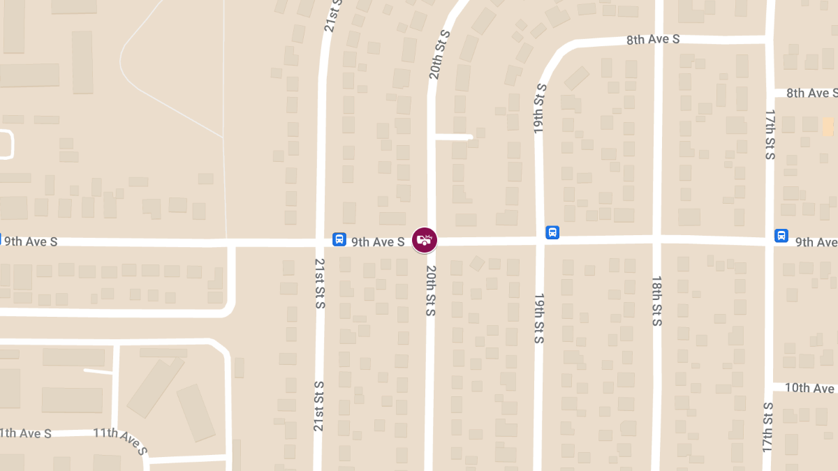 Crash with Injuries on 9th Ave S