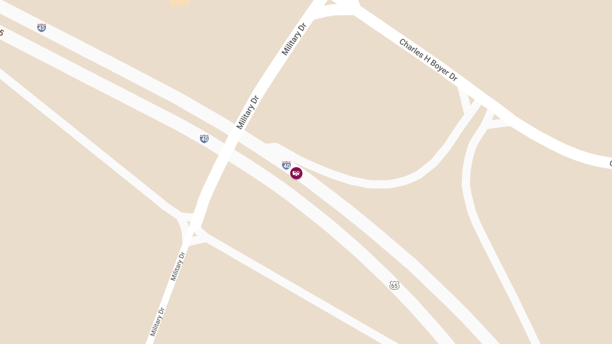 Crash with Injuries on EB I-40 Near Exit 153B