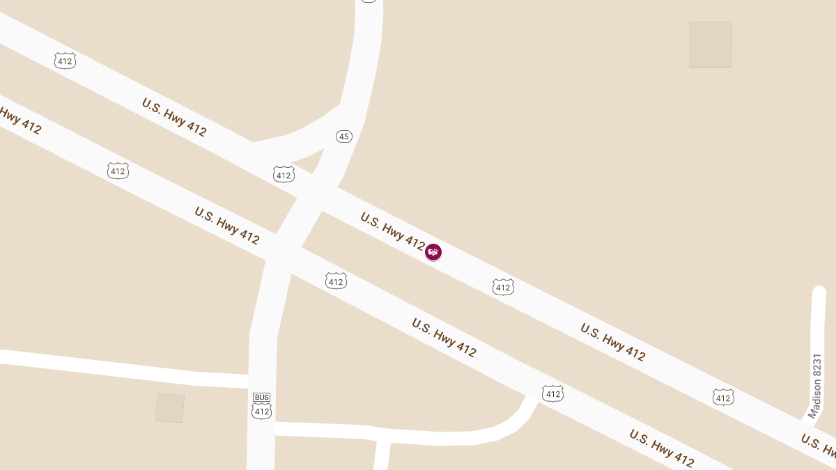 Crash with Injuries on EB U.S. Hwy 412 Near SH 45
