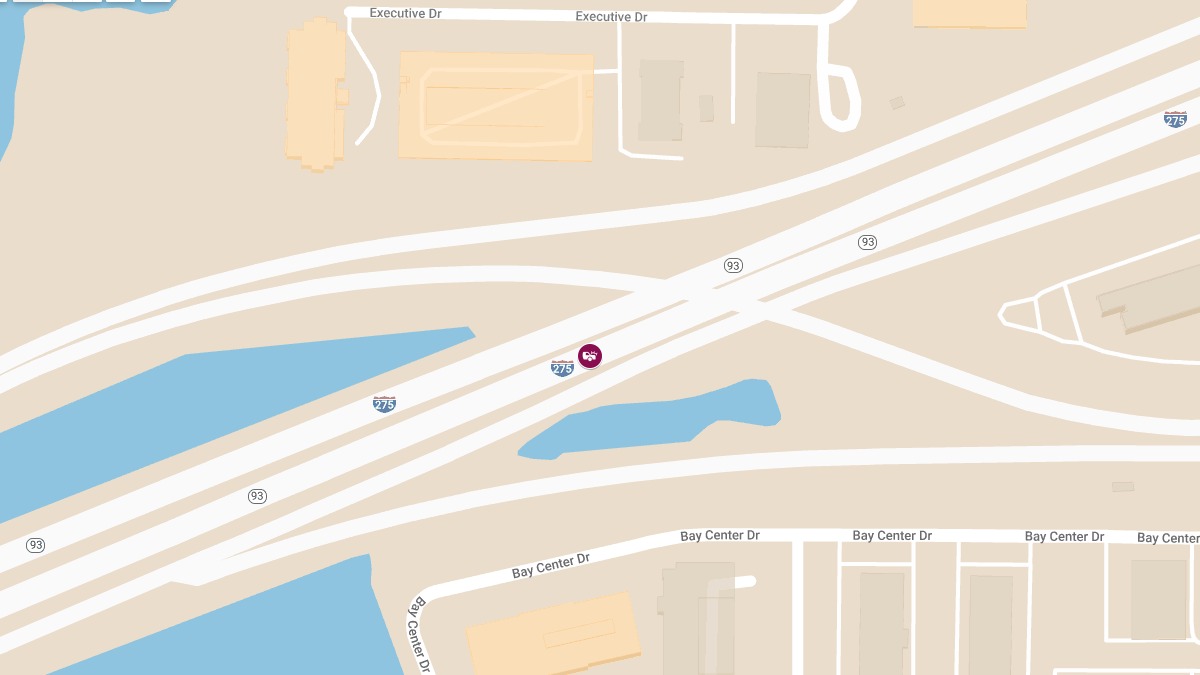 Crash with Injuries on Howard Frankland Bridge on I-275 WB