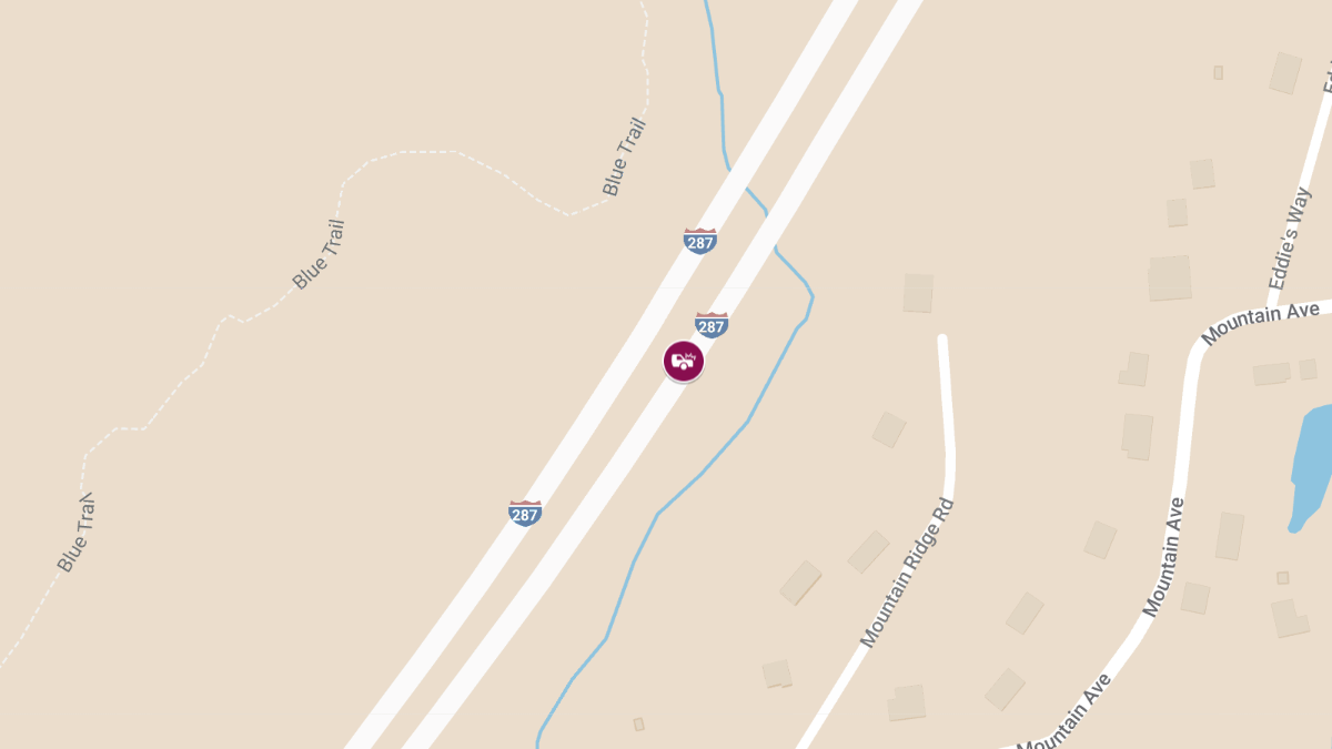 Crash with Injuries on I-287 South Near Exit 52