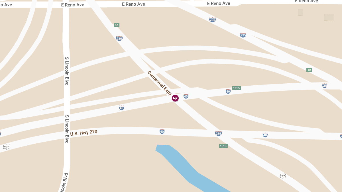 Crash with Injuries on I-35 North at I-40/I-235 Causes Heavy Traffic Delays