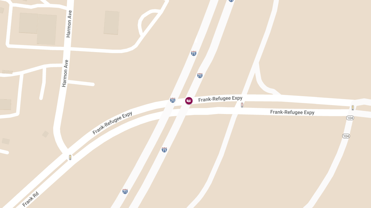 Crash with Injuries on I-71 S at OH-104