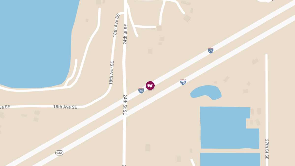 Crash with Injuries on I-75 SB at Mile Marker 237
