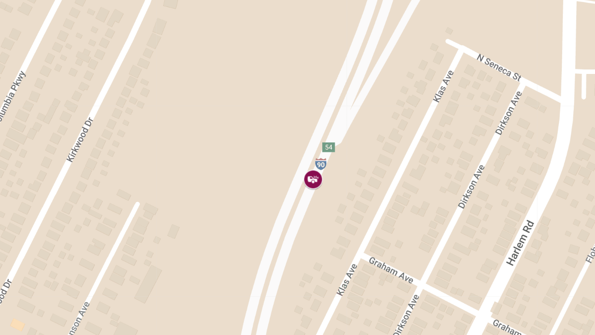 Crash with Injuries on I-90 Near Exit 55