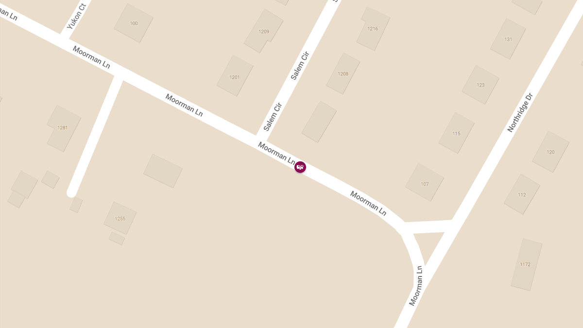 Crash with Injuries on Moorman Lane