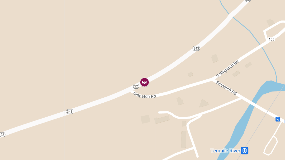 Crash with Injuries on NY 22 Near Sinpatch Rd