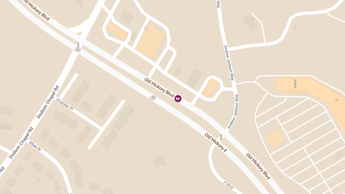 Crash with Injuries on Old Hickory Blvd