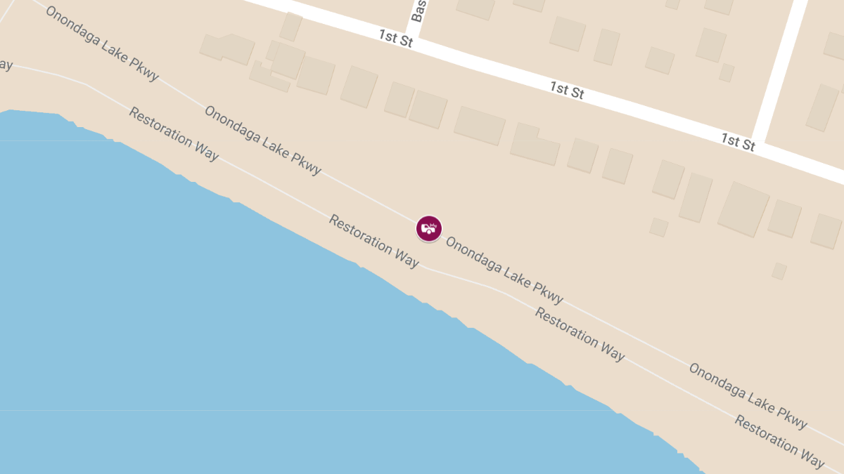 Crash with Injuries on Onondaga Lake Parkway Causes Lane Closure