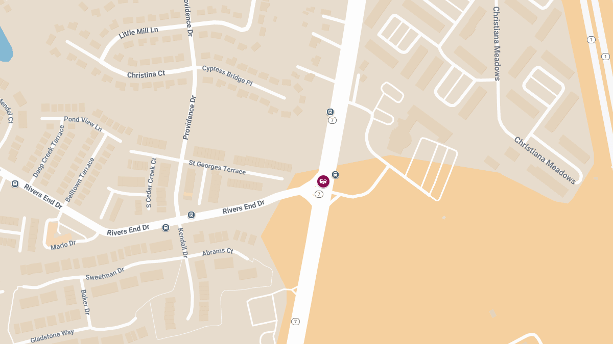 Crash with Injuries on Rte 7 & Rivers End Dr