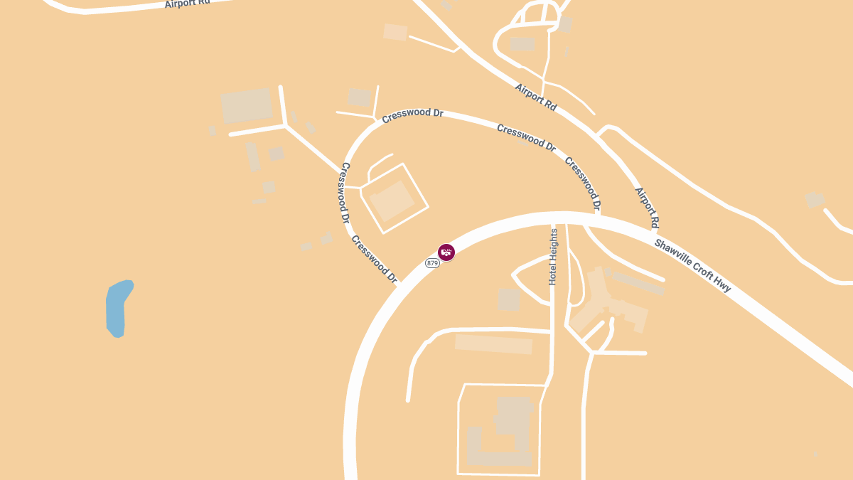 Crash with Injuries on Rte 879 Near Sapp Bros.