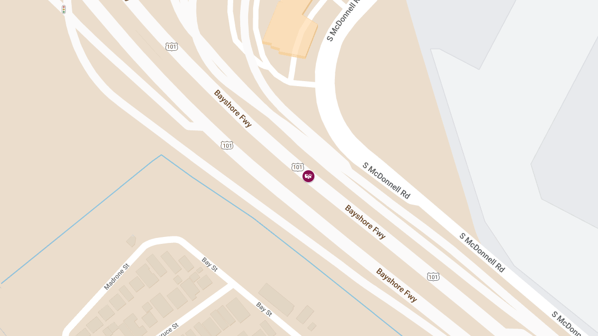 Crash with Injuries on US-101 Southbound at Airport Exit