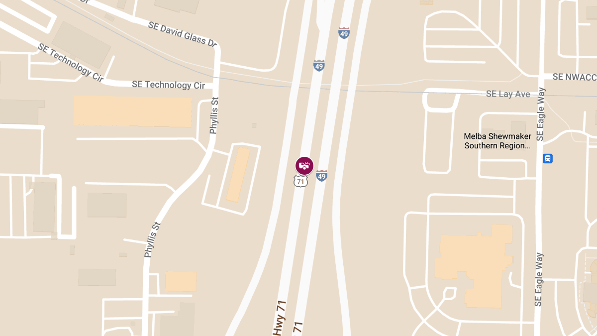 Crash with Injuries on US Hwy 71 NB Near Exit 93