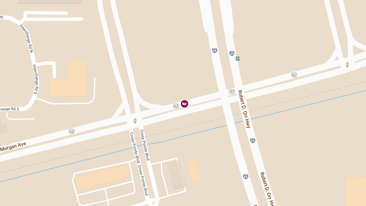 rash with Injuries on WB Morgan Ave Near I-69