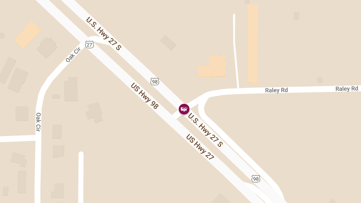 Crash with Injury Reported on US-27 at Raley Rd