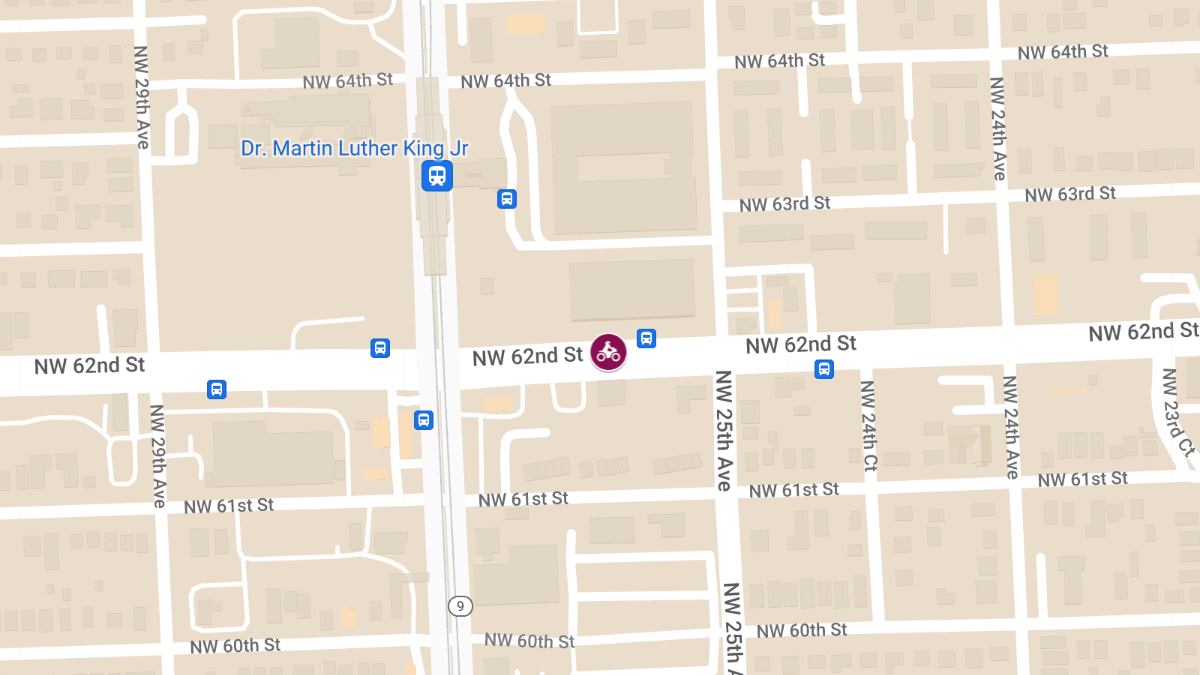 Cyclist Hurt in Crash on NW 62nd St