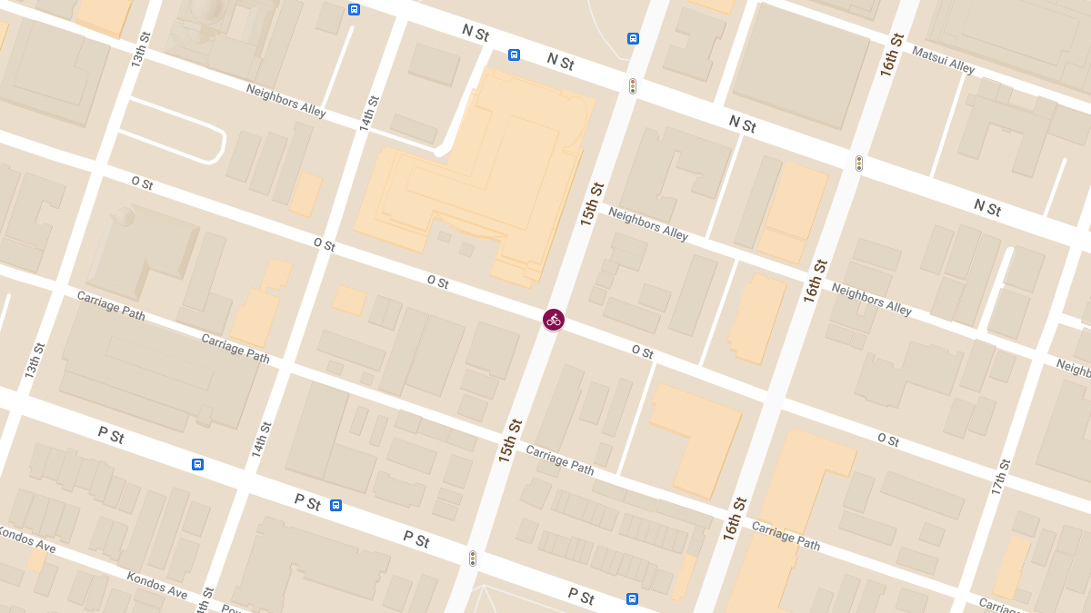 Cyclist Injured After Collision with Sedan at 15th St & O St
