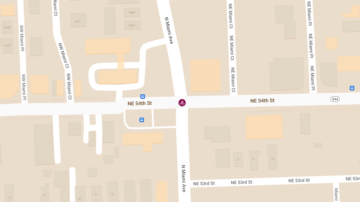 Cyclist Injured in Crash at NW 54th St & N Miami Ave
