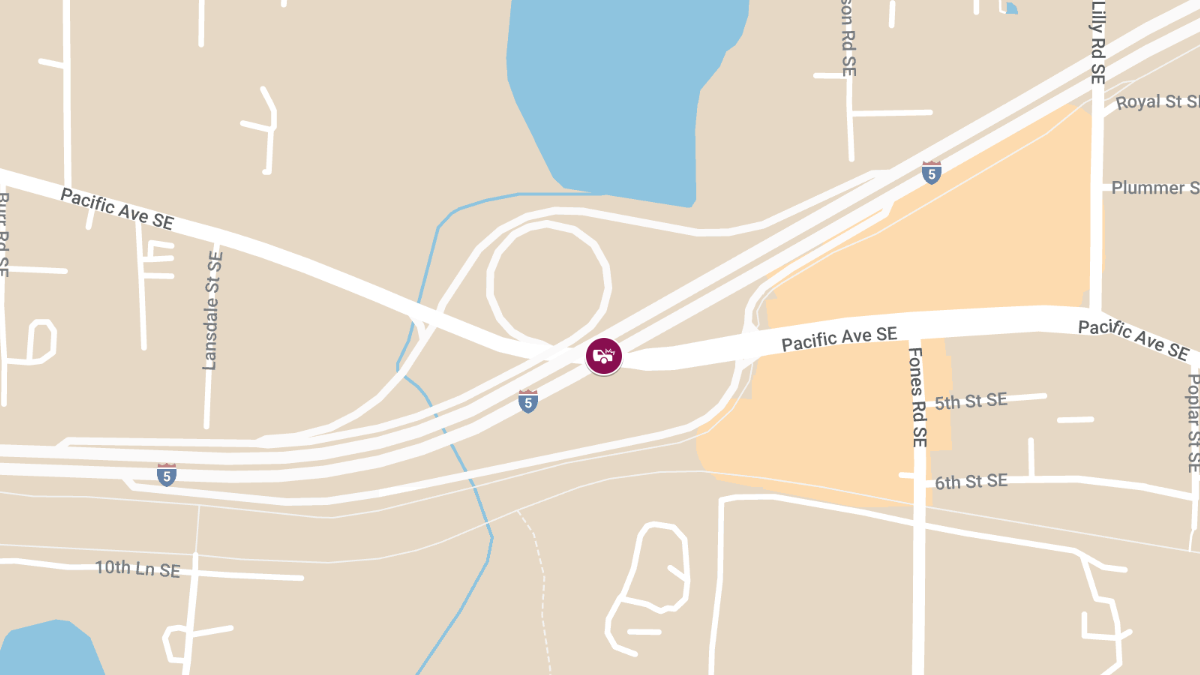 Driver Injured in Car Crash on I-5 Northbound at Pacific Ave