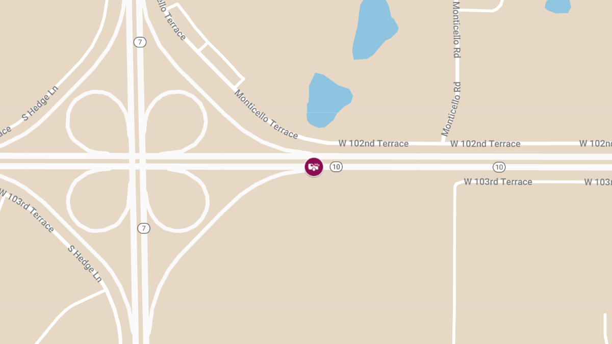 Driver Seriously Injured in T-Bone Crash With Semi on K-10 Exit Ramp