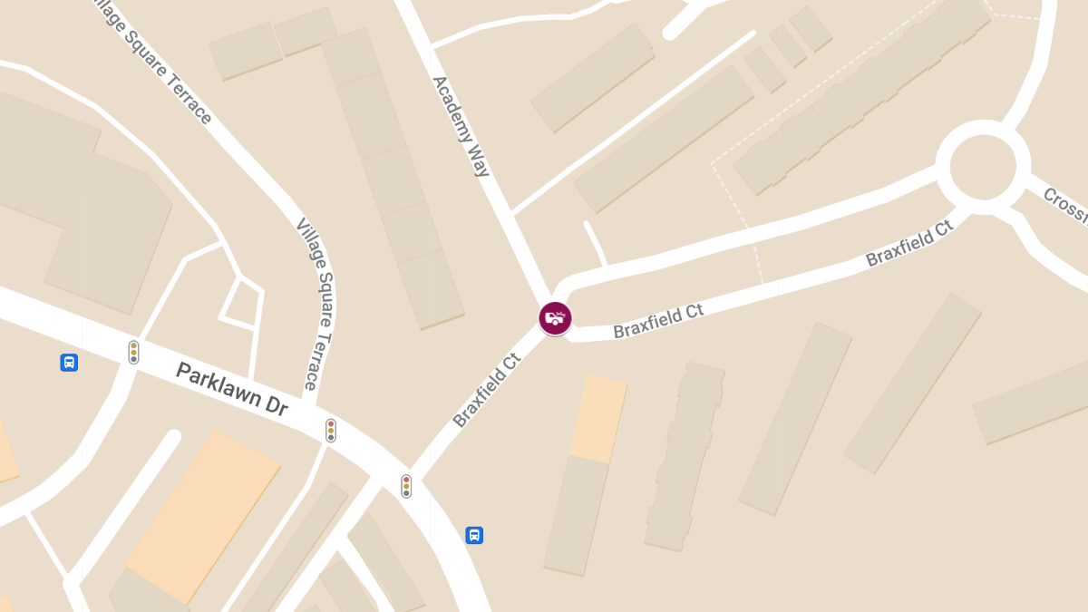 Driver Trapped in Vehicle After Collision at Academy Way & Braxfield Ct