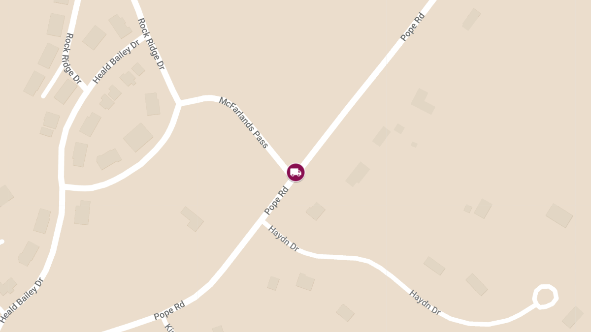 Elderly Woman Struck by Plow Truck on Pope Rd