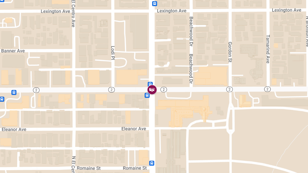 Emergency Crews Respond to Crash at Santa Monica Blvd & N Gower St