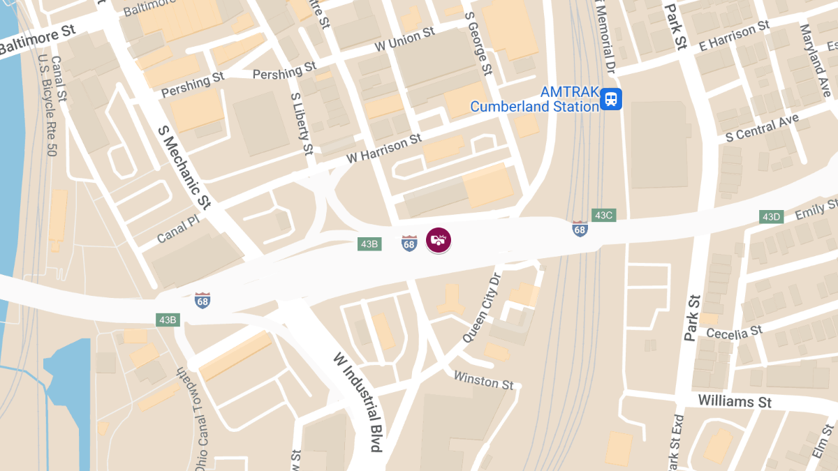 Entrapment Reported in Auto Accident on I-68 EB at MM 50