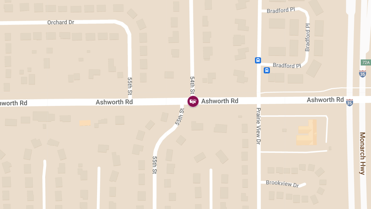 Entrapment Reported in Injury Crash on 54th St
