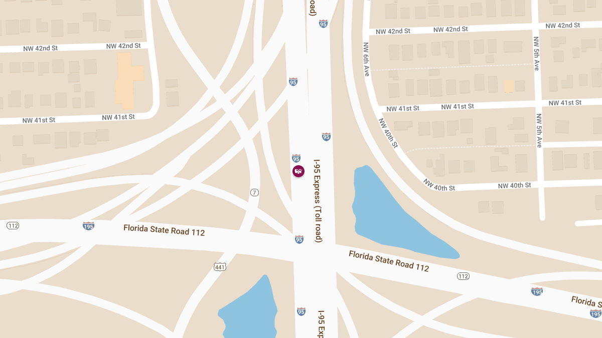 Fatal Crash Blocks All NB Lanes on I-95 Near SR-7