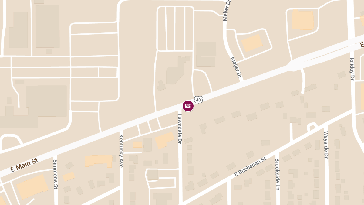 Fatal Crash and Fire Following Police Pursuit on US 40