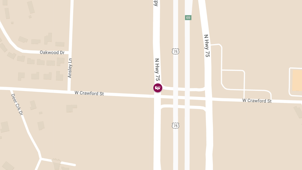 Fatal Crash on Highway 75 Near Crawford St