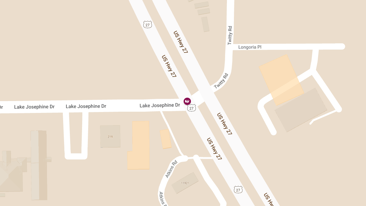 Fatal Crash with Ejections on US-27 at Lake Josephine Dr