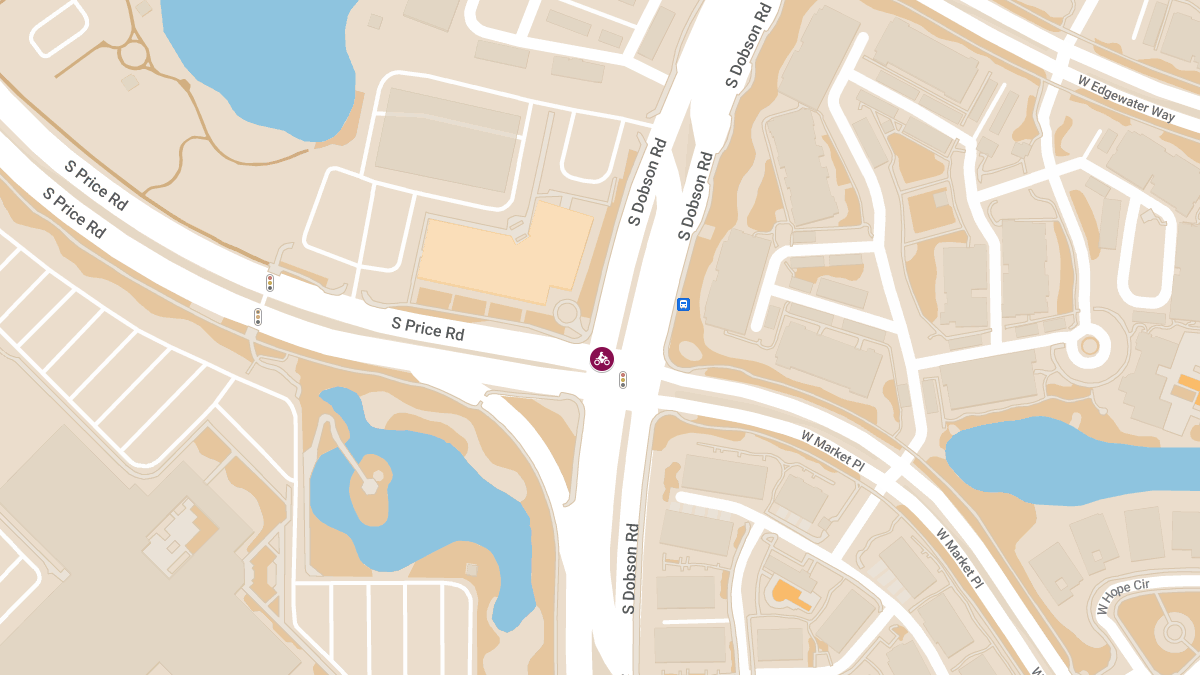Fatal Motorcycle Crash at Dobson Rd and Price Rd