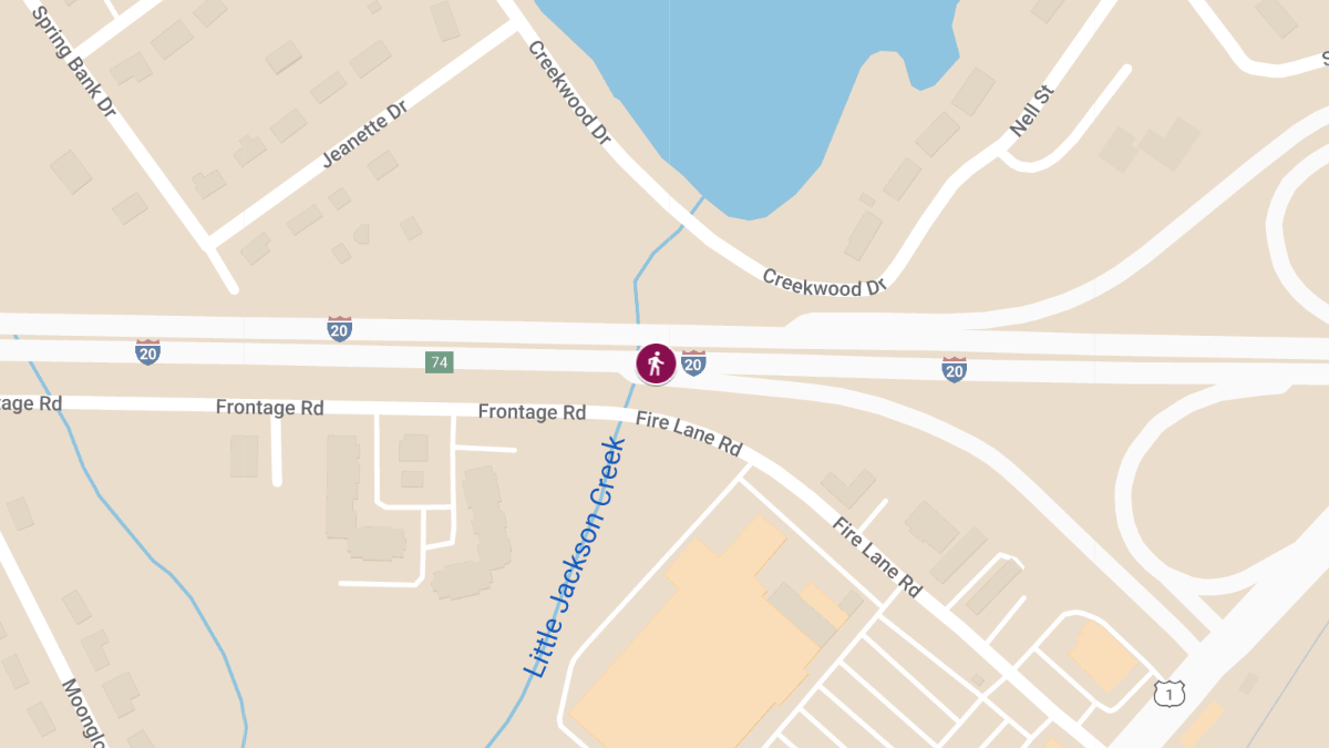Fatal Pedestrian Accident on I-20 Near Mile Marker 74