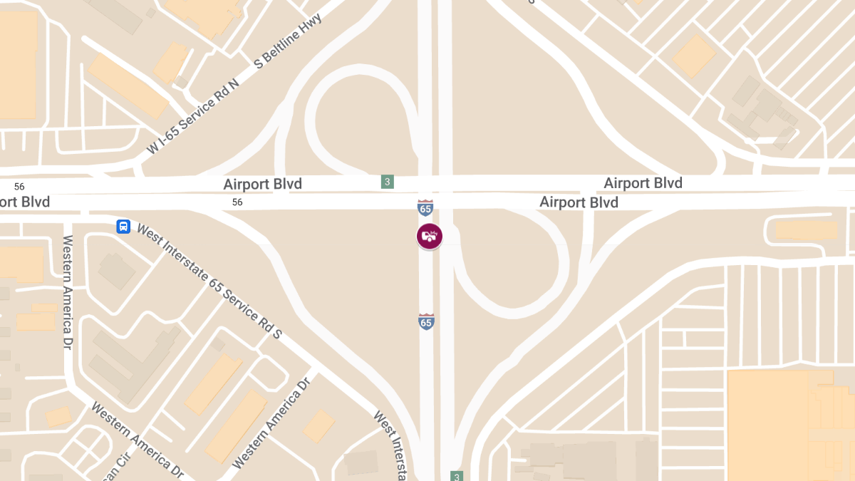 Fatal Pedestrian Crash on SB I-65 Near Airport Blvd