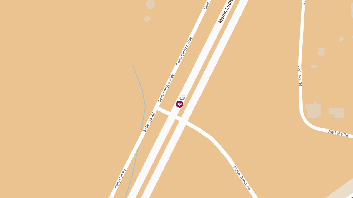 Fatal Vehicle Accident on IR580 N at Galena Bridge