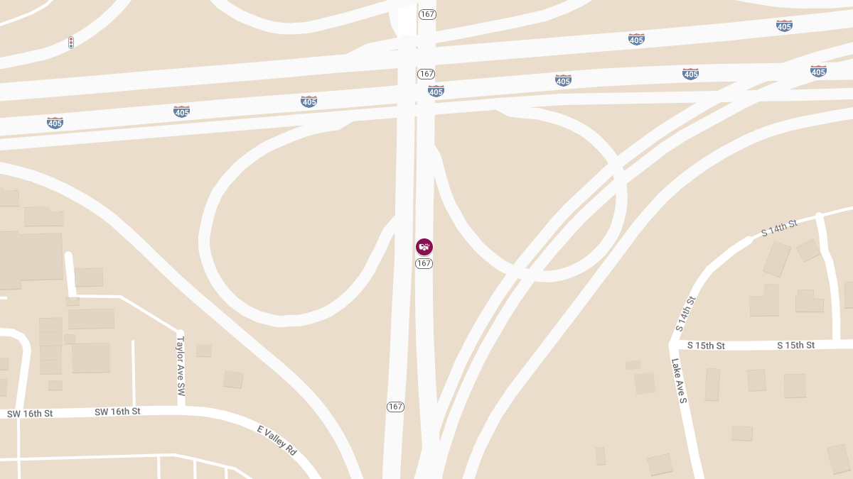 Fatal Wrong-Way Crash on SR 167 Near I-405